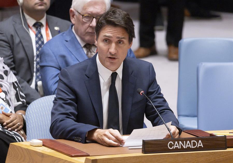 Fotografía de archivo del primer ministro canadiense, Justin Trudeau. EFE/EPA/JUSTIN LANE