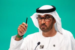 El presidente de la Cumbre del Clima de Dubái, Sultán Al Yaber EFE/EPA/MARTIN DIVISEK