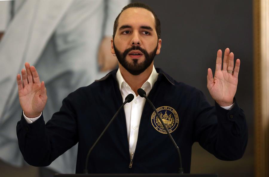 Fotografía de archivo del presidente de El Salvador, Nayib Bukele. EFE/Miguel Lemus