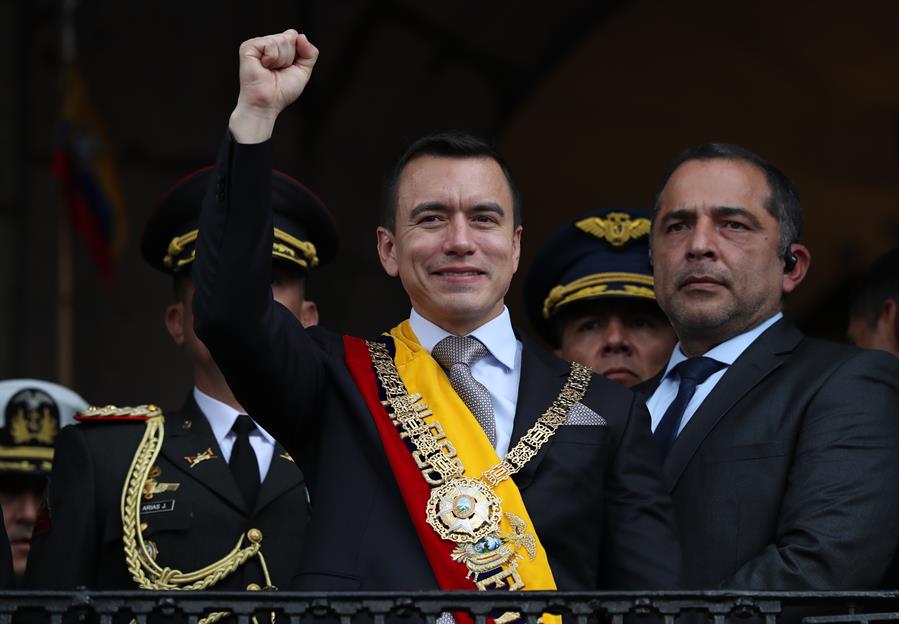 Fotografía de archivo del presidente de Ecuador, Daniel Noboa. EFE/ José Jácome