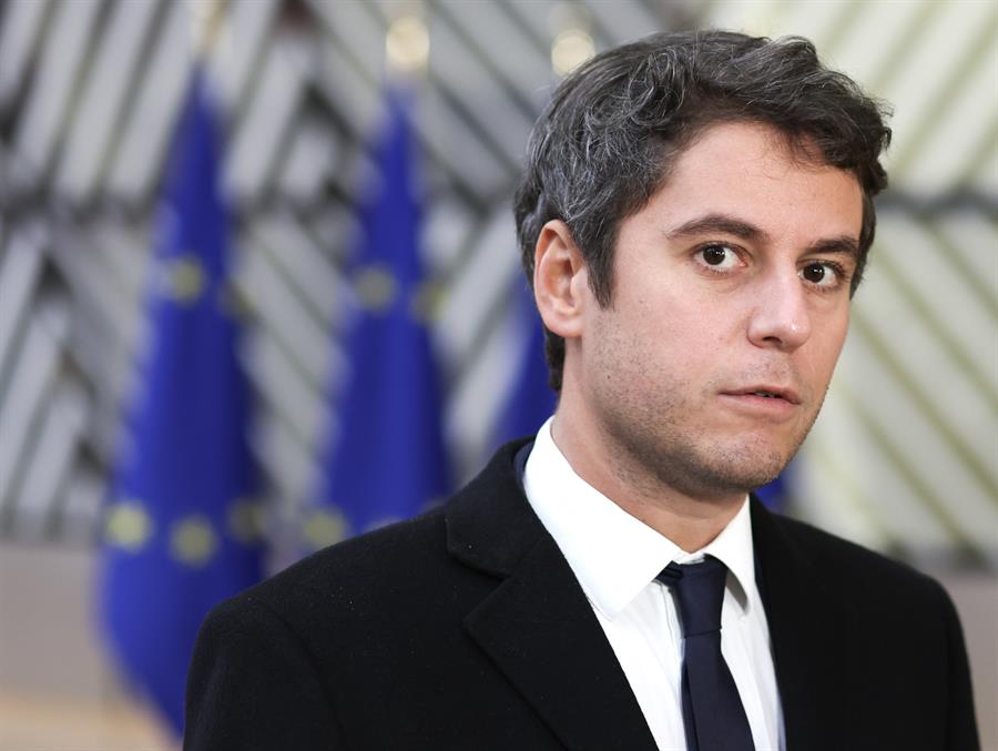 Foto de archivo del actual ministro de Educación de Francia, Gabriel Attal, nombrado primer ministro por el presidente del país, Emmanuel Macron. EFE/EPA/OLIVIER HOSLET