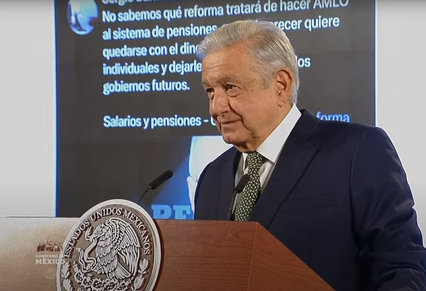 El presidente Andrés Manuel López Obrador