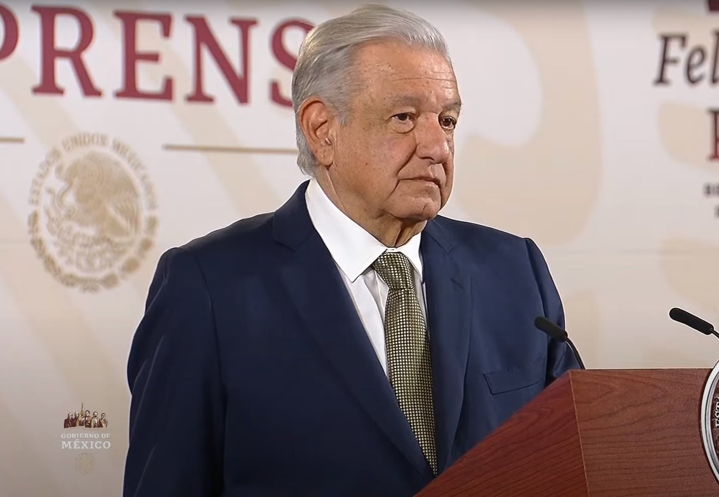 El Presidente de México, Andrés Manuel López Obrador