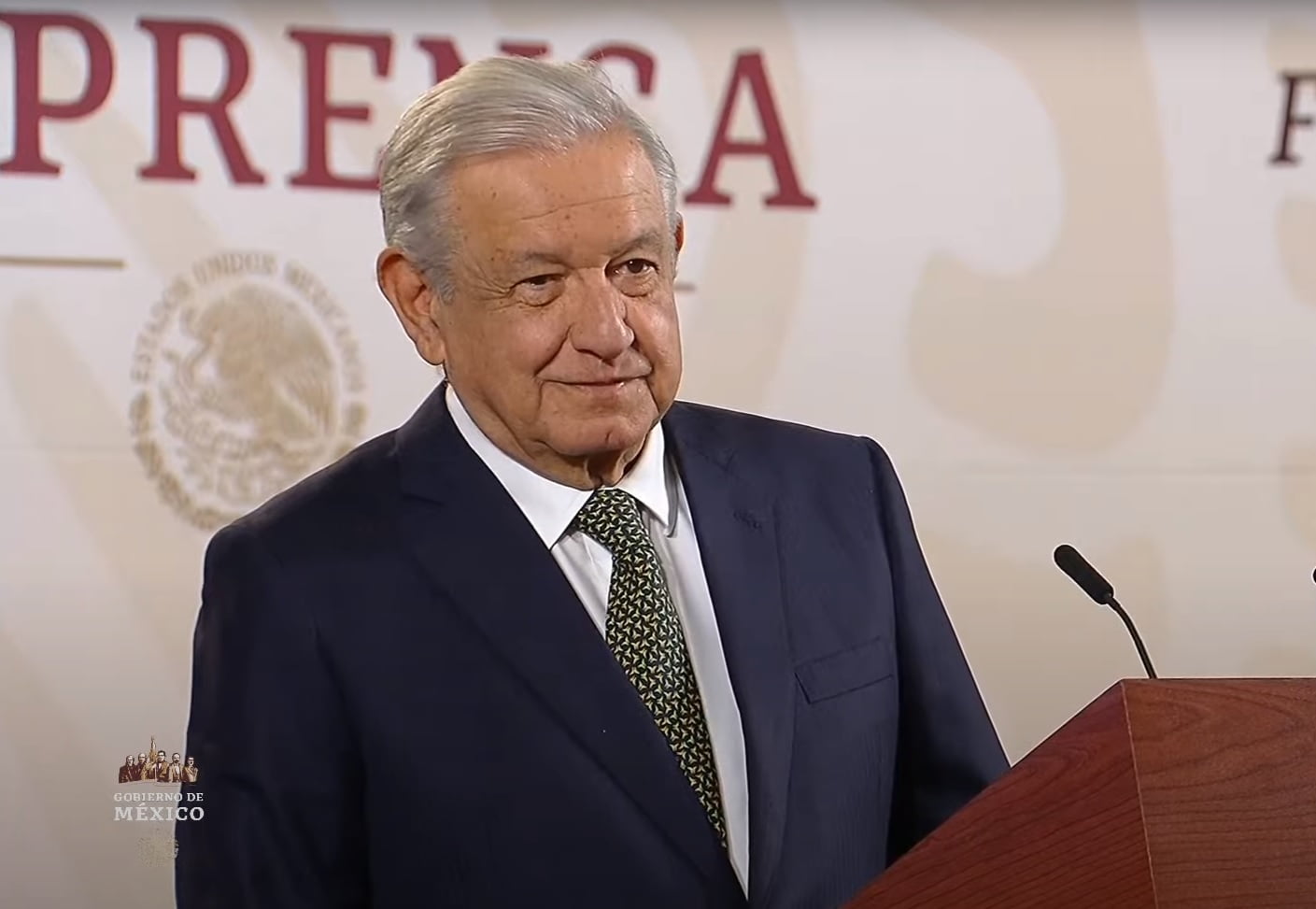 El presidente Andrés Manuel López Obrador