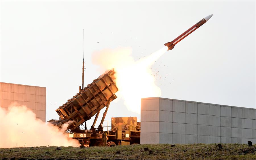 Lanzamiento de un misil Patriot. EFE/YONHAP