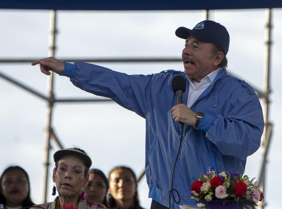 El presidente de Nicaragua, Daniel Ortega, en una fotografía de archivo. EFE/Jorge Torres