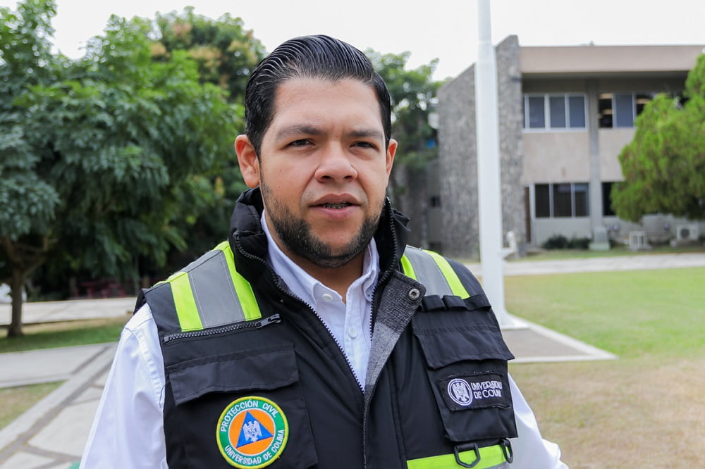 Marcos Buenrostro, responsable de Protección Civil Universitaria.