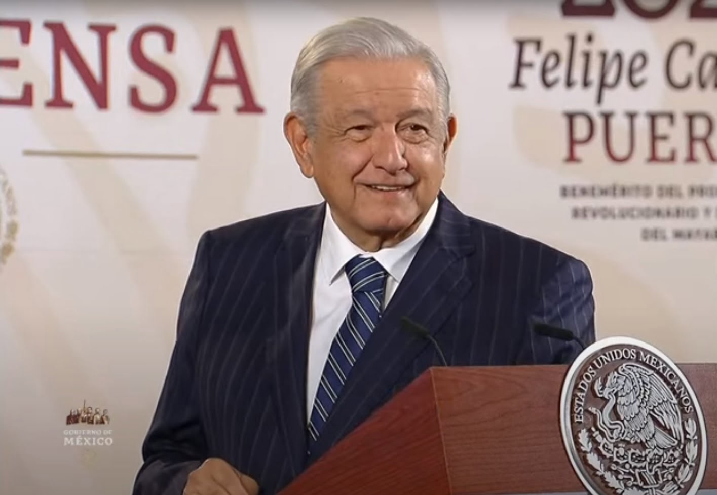 El presidente Andrés Manuel López Obrador