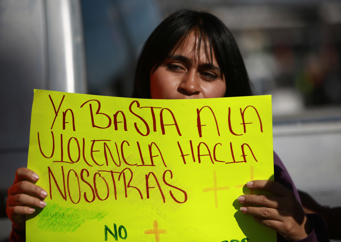 Fotografía de archivo en donde se observa a una activistas en Ciudad de México ( México). EFE/Luis Torres