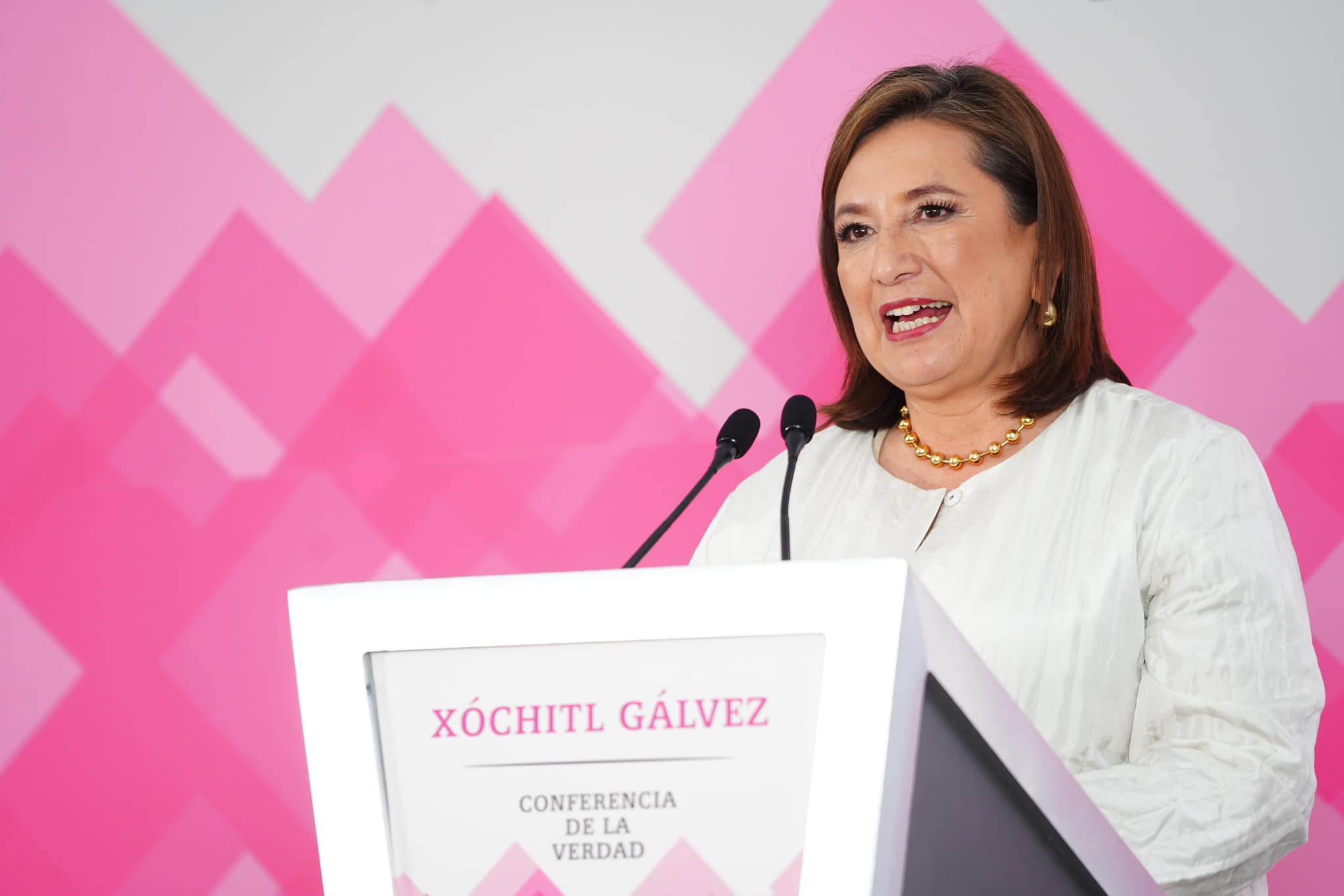 La candidata presidencial del opositor “Fuerza y Corazón por México”, Xóchitl Gálvez.