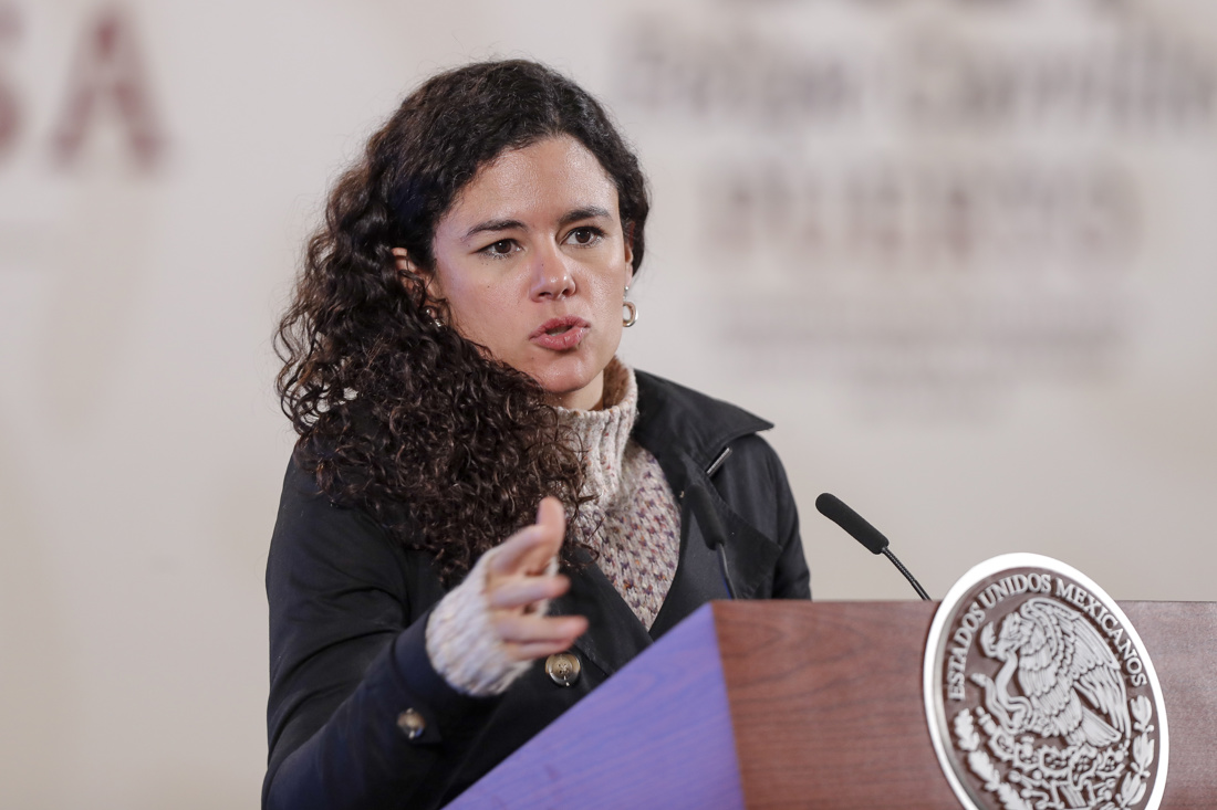 La secretaria de Gobernación, Luisa María Alcalde. EFE/ Isaac Esquivel