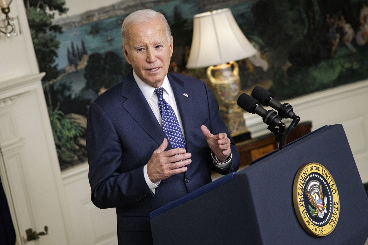 Fotografía de archivo del presidente de EUA, Joe Biden. EFE/EPA/SAMUEL CORUM / POOL