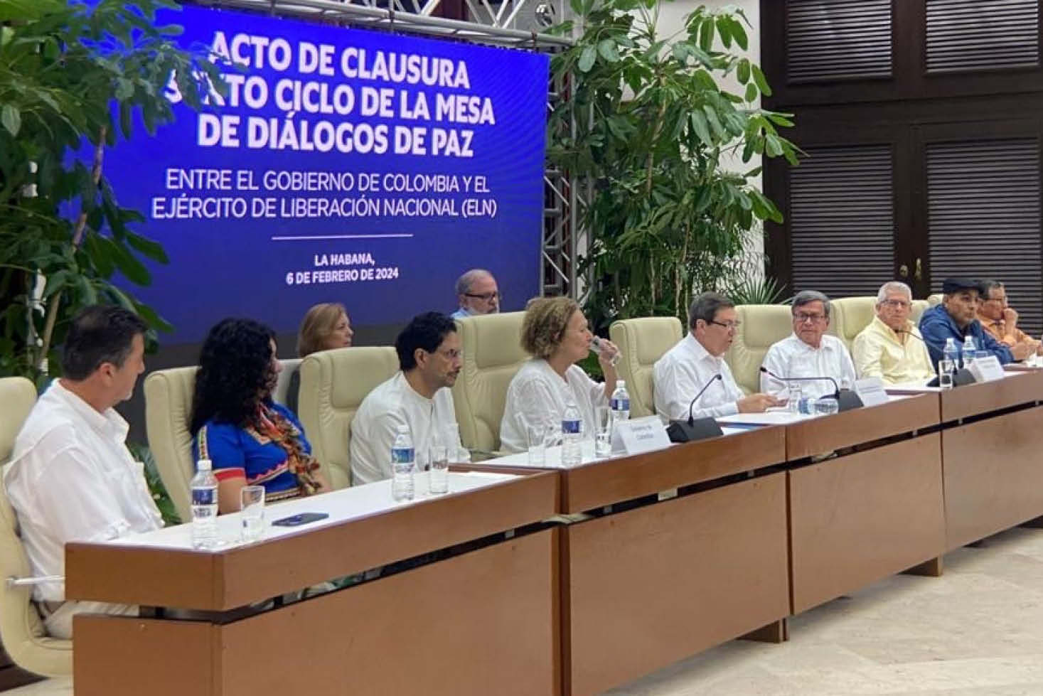 VI Ciclo de Negociaciones de la Mesa de Diálogos, en La Habana, Cuba.