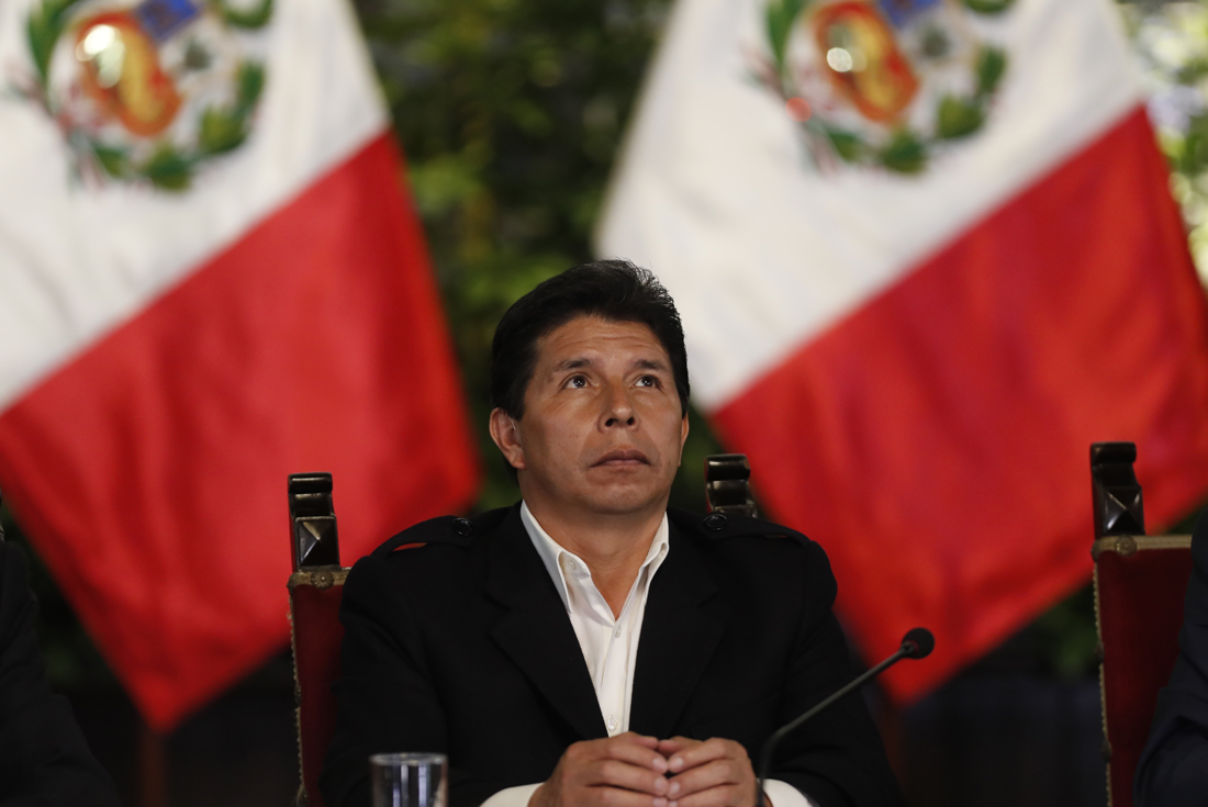 El expresidente peruano Pedro Castillo, en una fotografía de archivo. EFE/ Paolo Aguilar