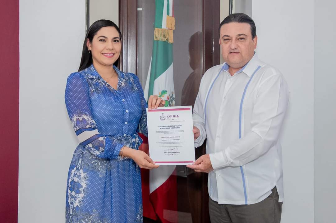 Foto cedida por Gobierno del Estado sobre la designación de Eloy García como nuevo Secretario General de Gobierno.