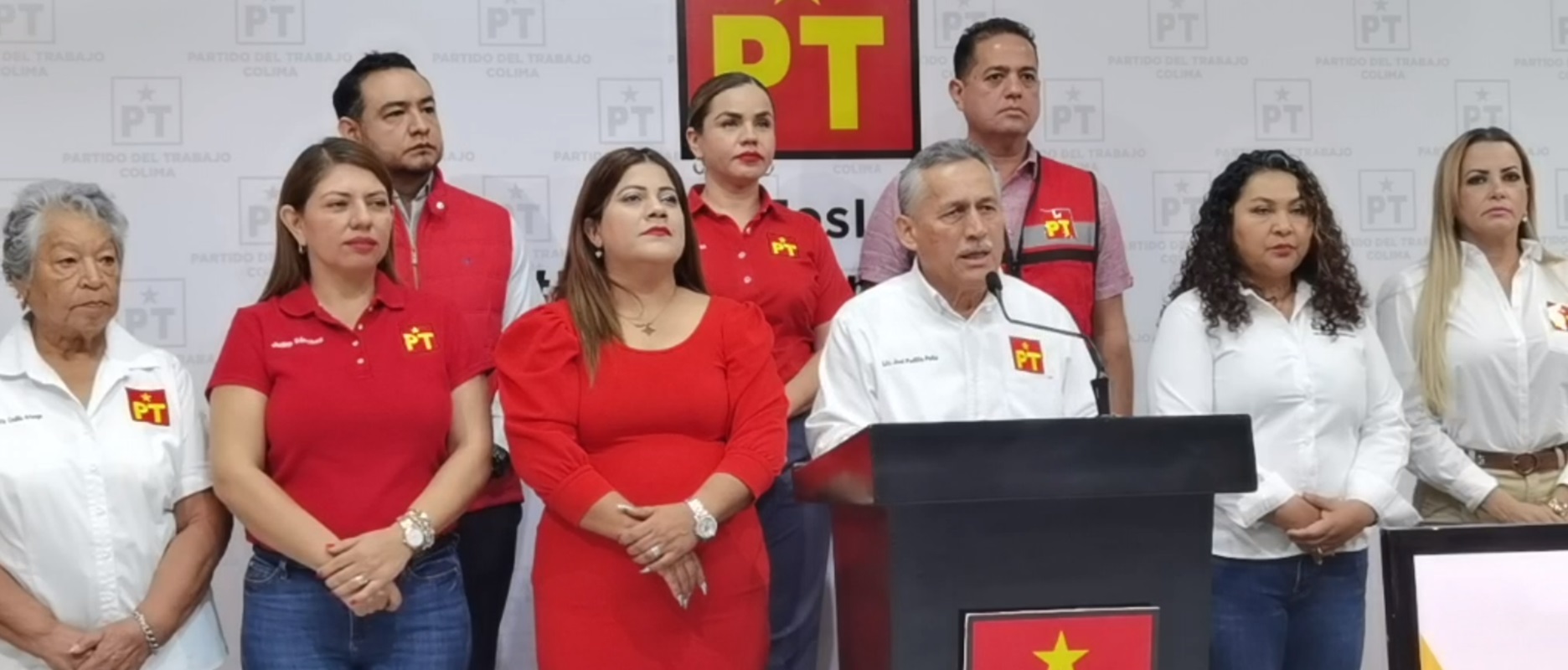 Conferencia de prensa del Partido del Trabajo (PT).