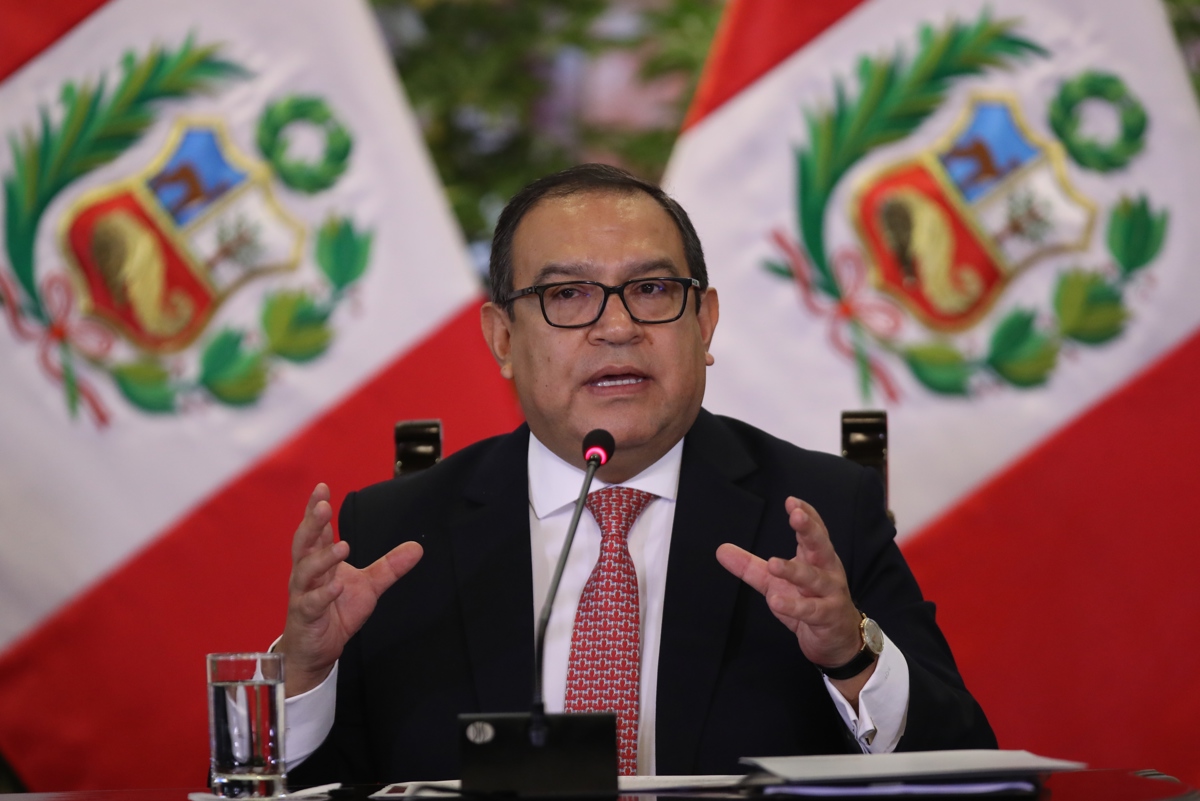 El primer ministro de Perú, Alberto Otarola, en una fotografía de archivo. EFE/ Paolo Aguilar