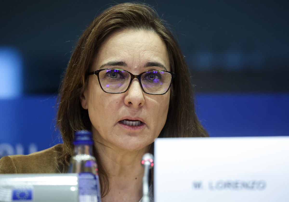 Marta Lorenzo, directora de la Oficina de Representación para Europa de la Agencia de Obras Públicas y Socorro de las Naciones Unidas para los Refugiados de Palestina en Oriente Próximo (OOPS). (Bélgica, Bruselas) EFE/EPA/Olivier Hoslet