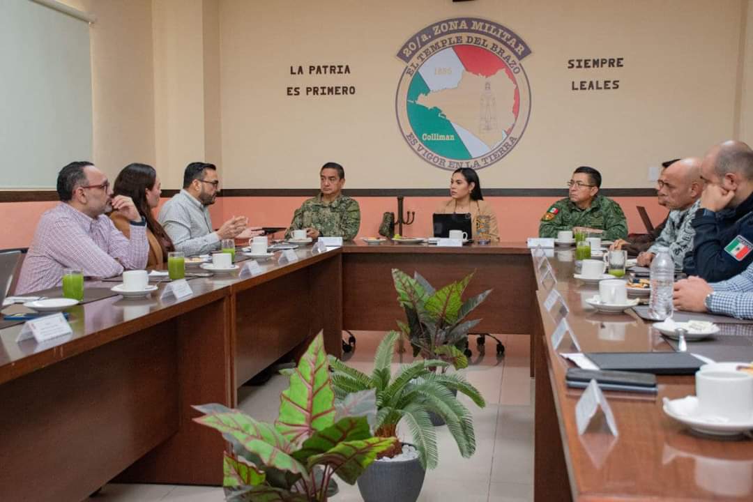 Reunión de la Mesa de Coordinación Estatal de Seguridad, en la sede de la 20 Zona Militar.