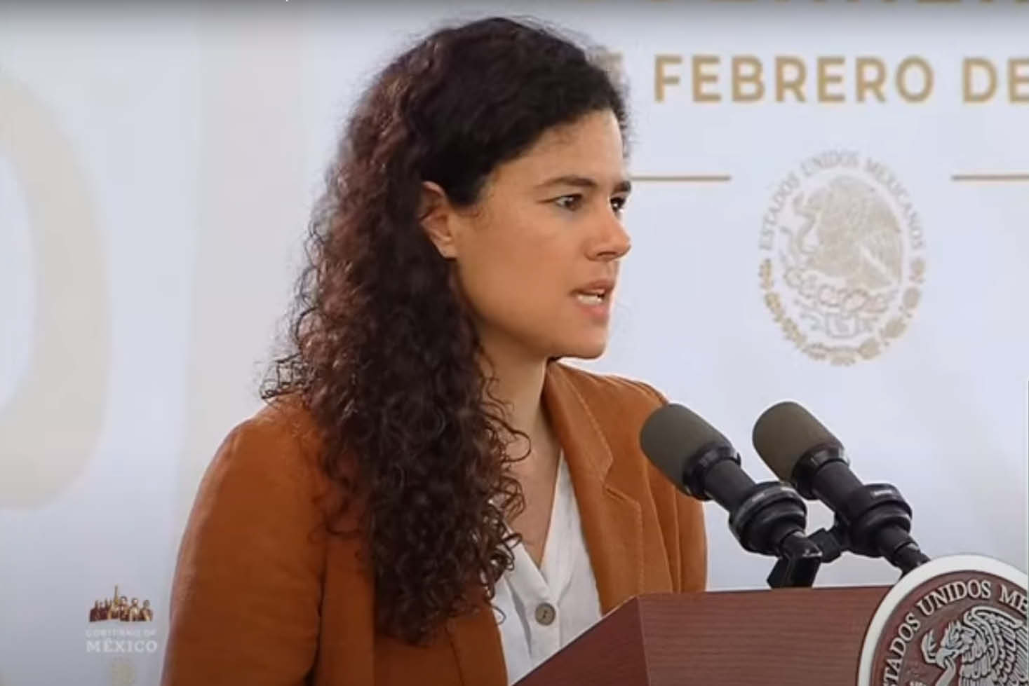 Luisa María Alcalde, titular de la Secretaría de Gobernación.