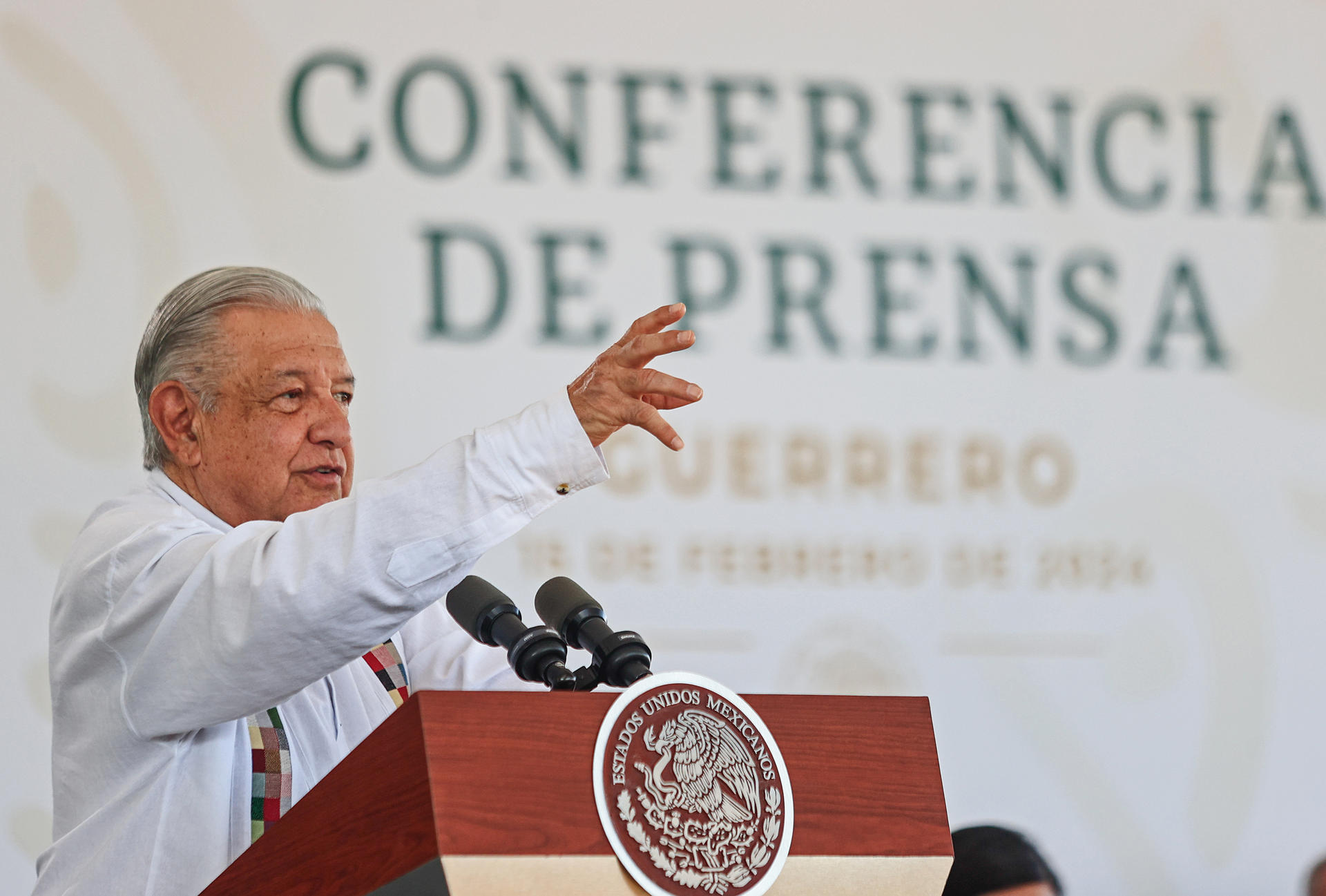 El Presidente de México, Andrés Manuel López Obrador. EFE/ David Guzmán