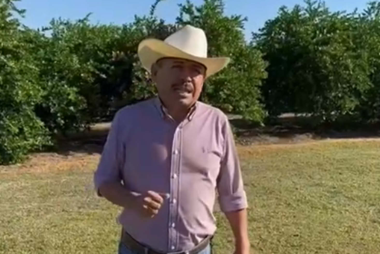 El agroproductor tecomense José Guadalupe García.