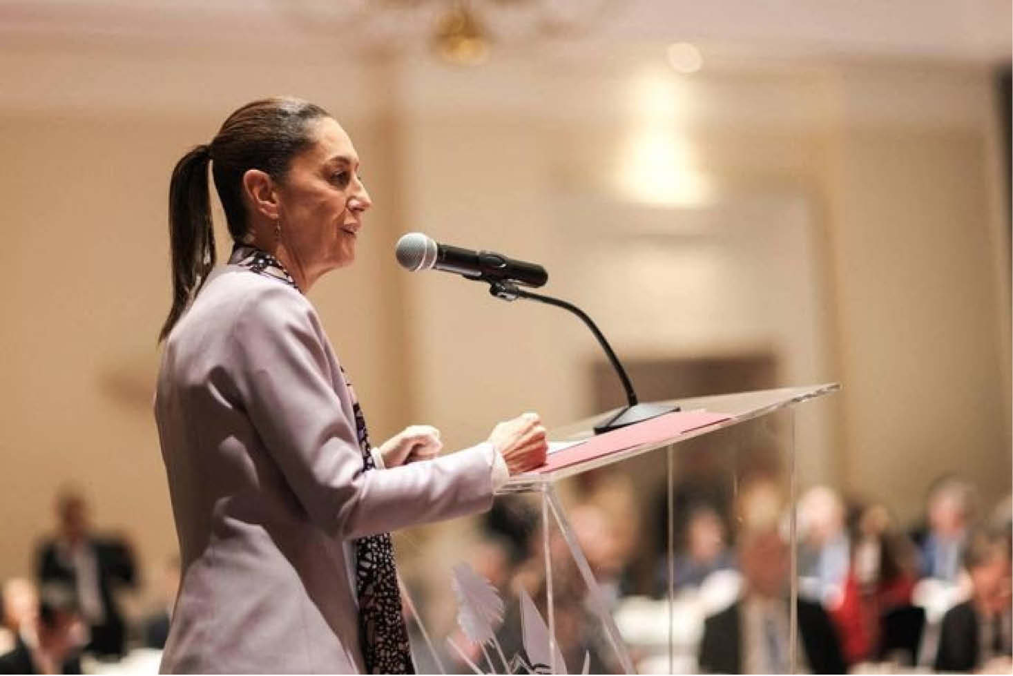 La candidata presidencial del oficialismo, Claudia Sheinbaum.