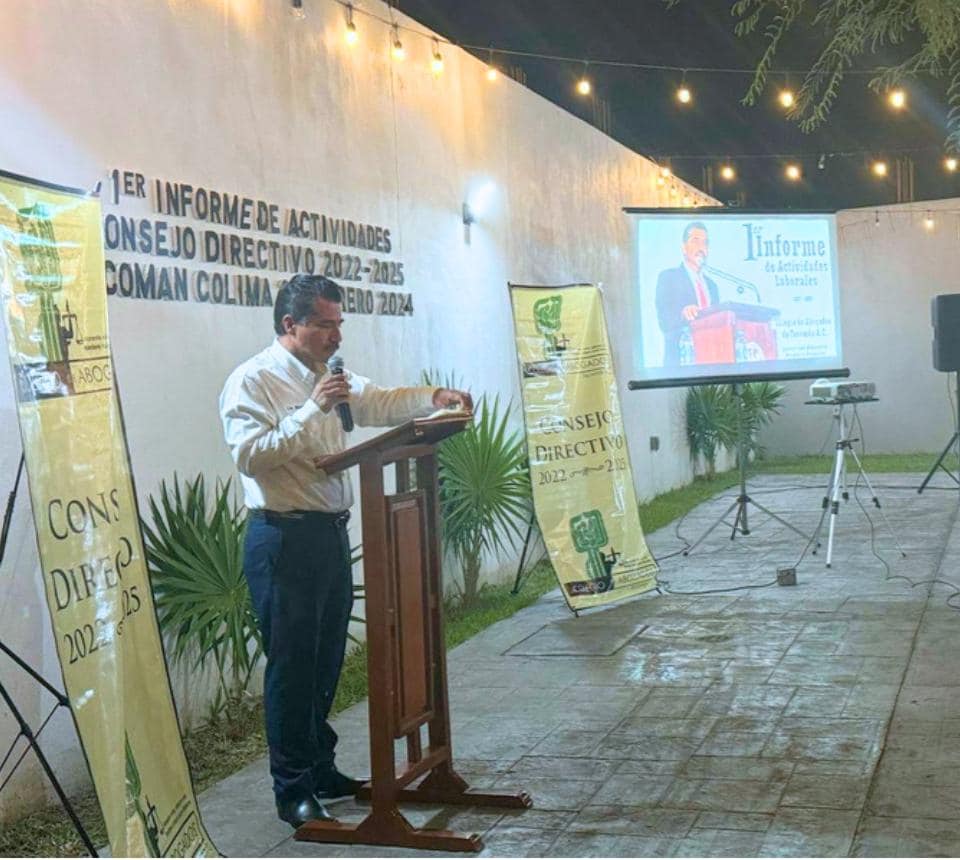 Alejandro Brambila Granados, presidente del Colegio de Abogados de Tecomán.