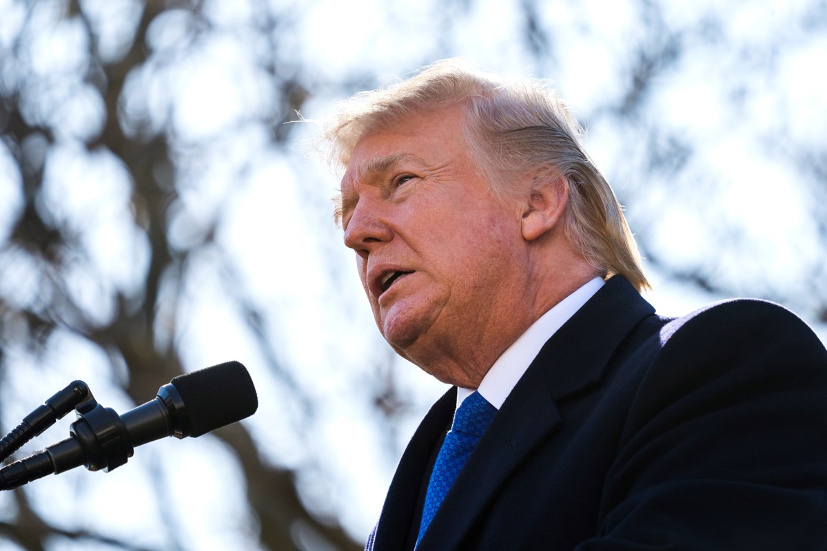 Fotografía de archivo del expresidente Donald J. Trump durante una marcha provida en Washington, DC. EFE/JIM LO SCALZO