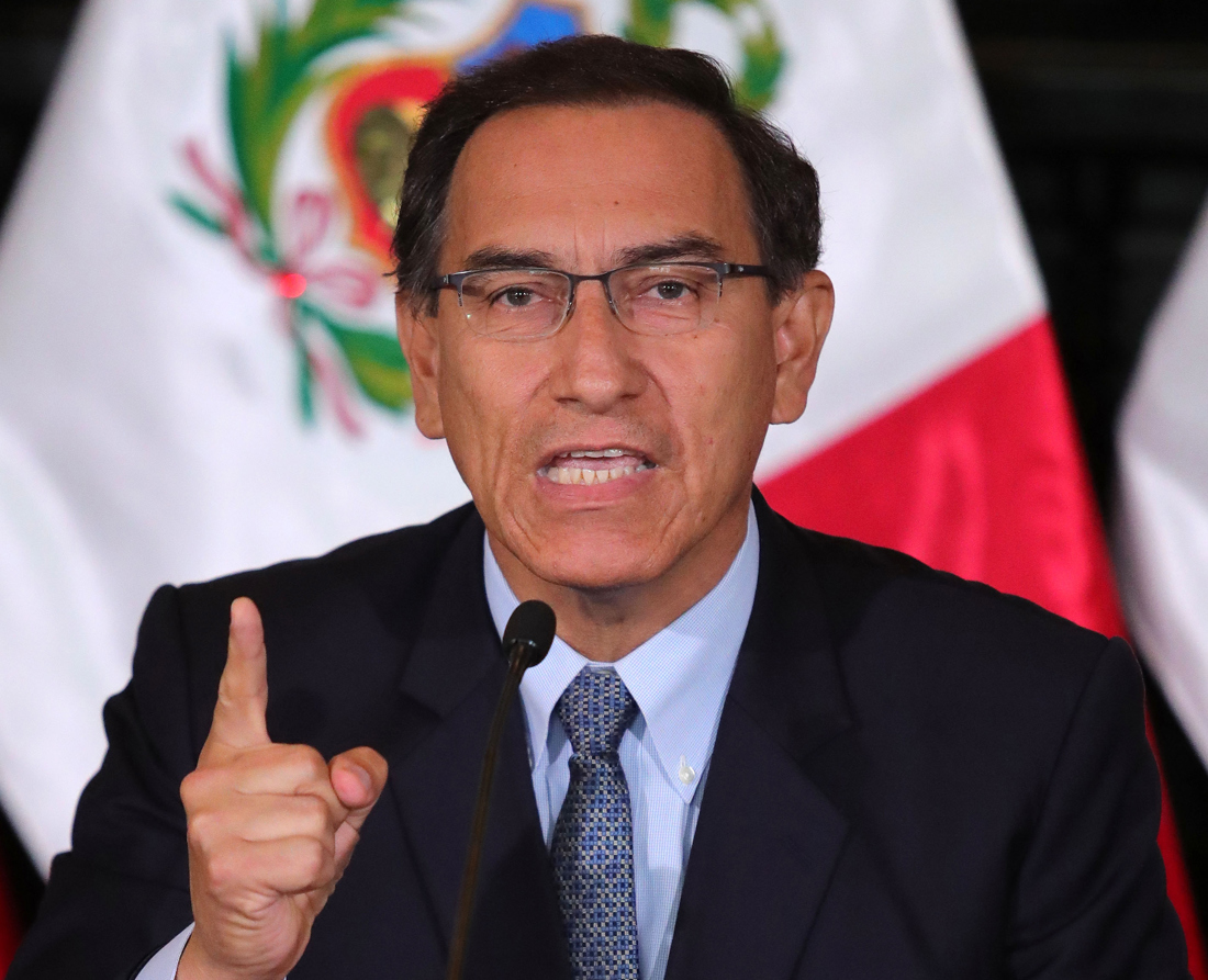 El expresidente de Perú Martín Vizcarra en una fotografía de archivo. EFE/Ernesto Arias/