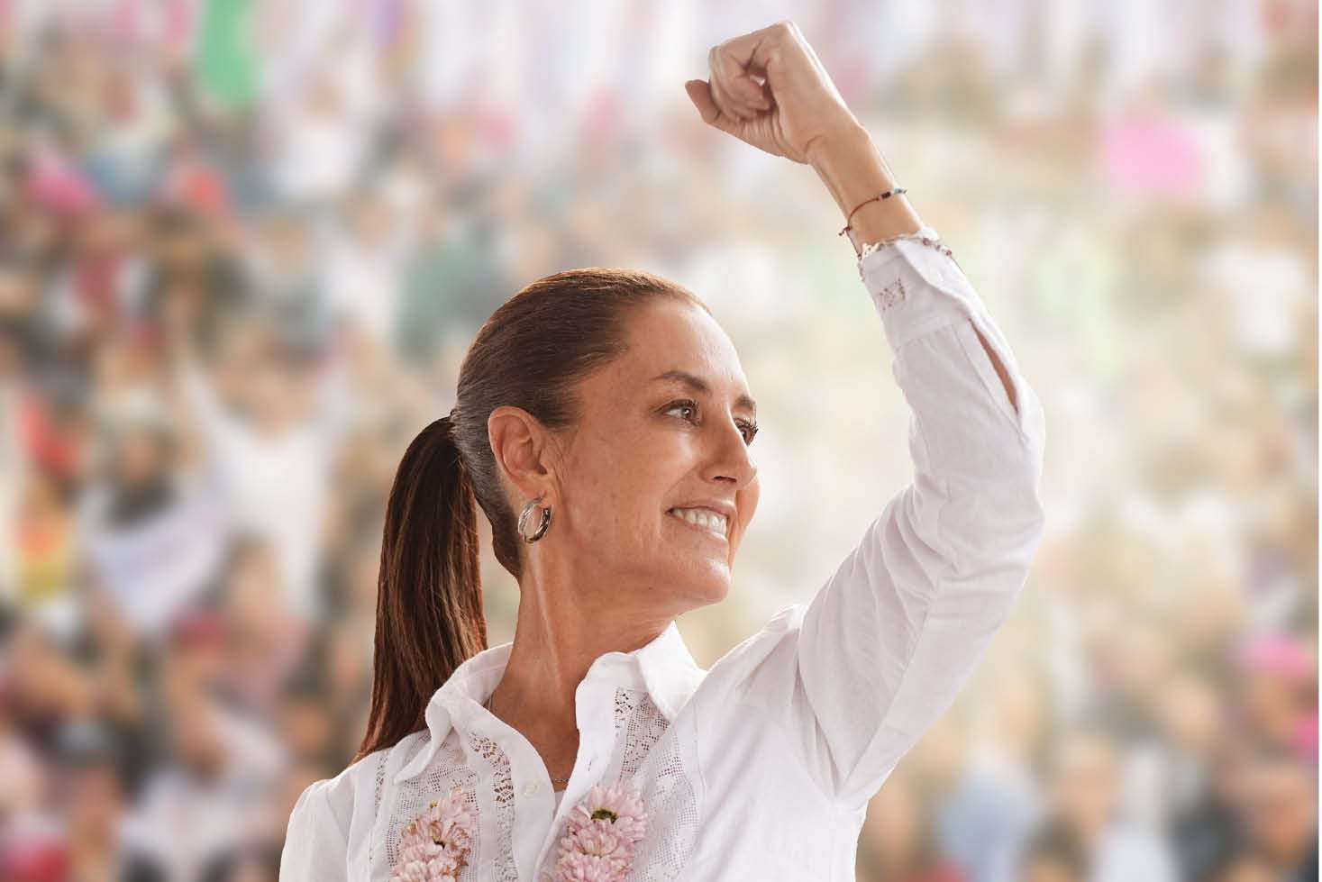 La candidata presidencial del oficialismo, Claudia Sheinbaum.