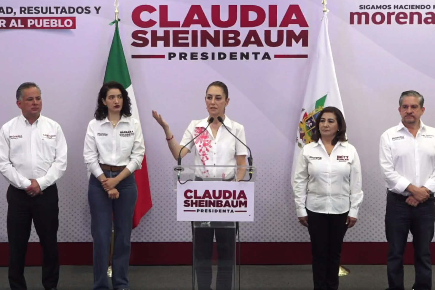 La candidata presidencial, Claudia Sheinbaum.