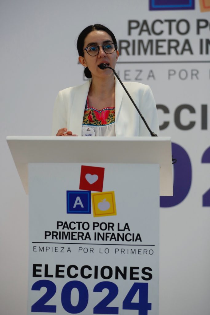 La investigadora Ixchel Beltrán, participa este miércoles durante una rueda de prensa, en Ciudad de México (México). EFE/Sáshenka Gutiérrez