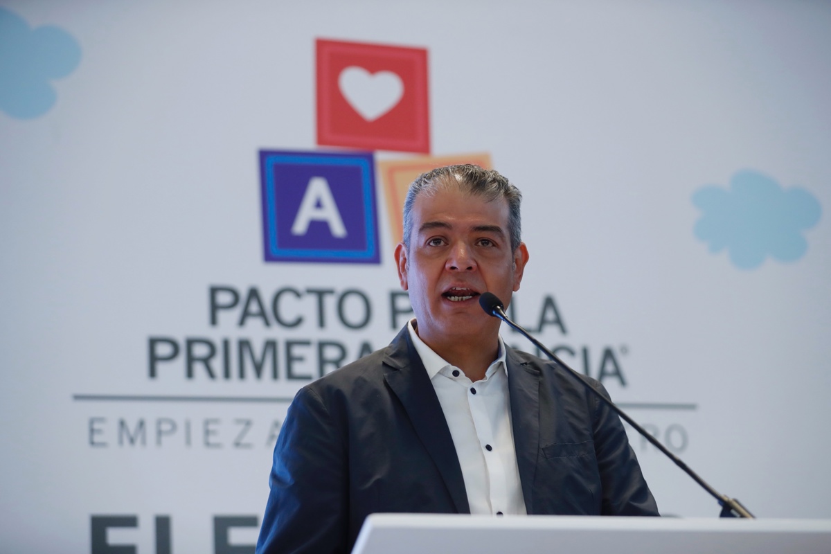 El coordinador de investigación del pacto, Alberto Sotomayor, participa durante una rueda de prensa, en Ciudad de México (México). EFE/Sáshenka Gutiérrez