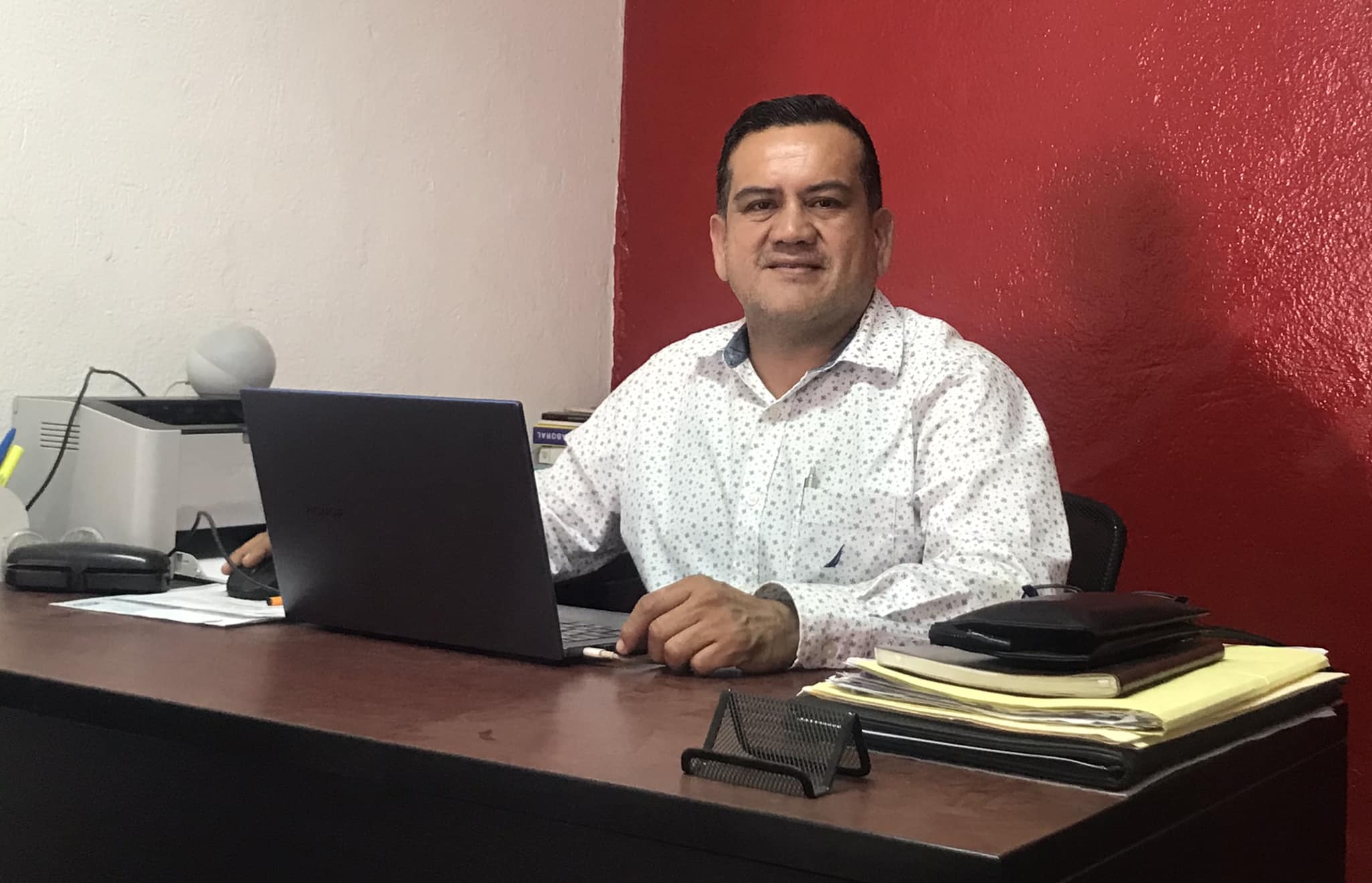 Jonathan Castillo Téllez, presidente interino del Comité Directivo Municipal del PRI en Tecomán.