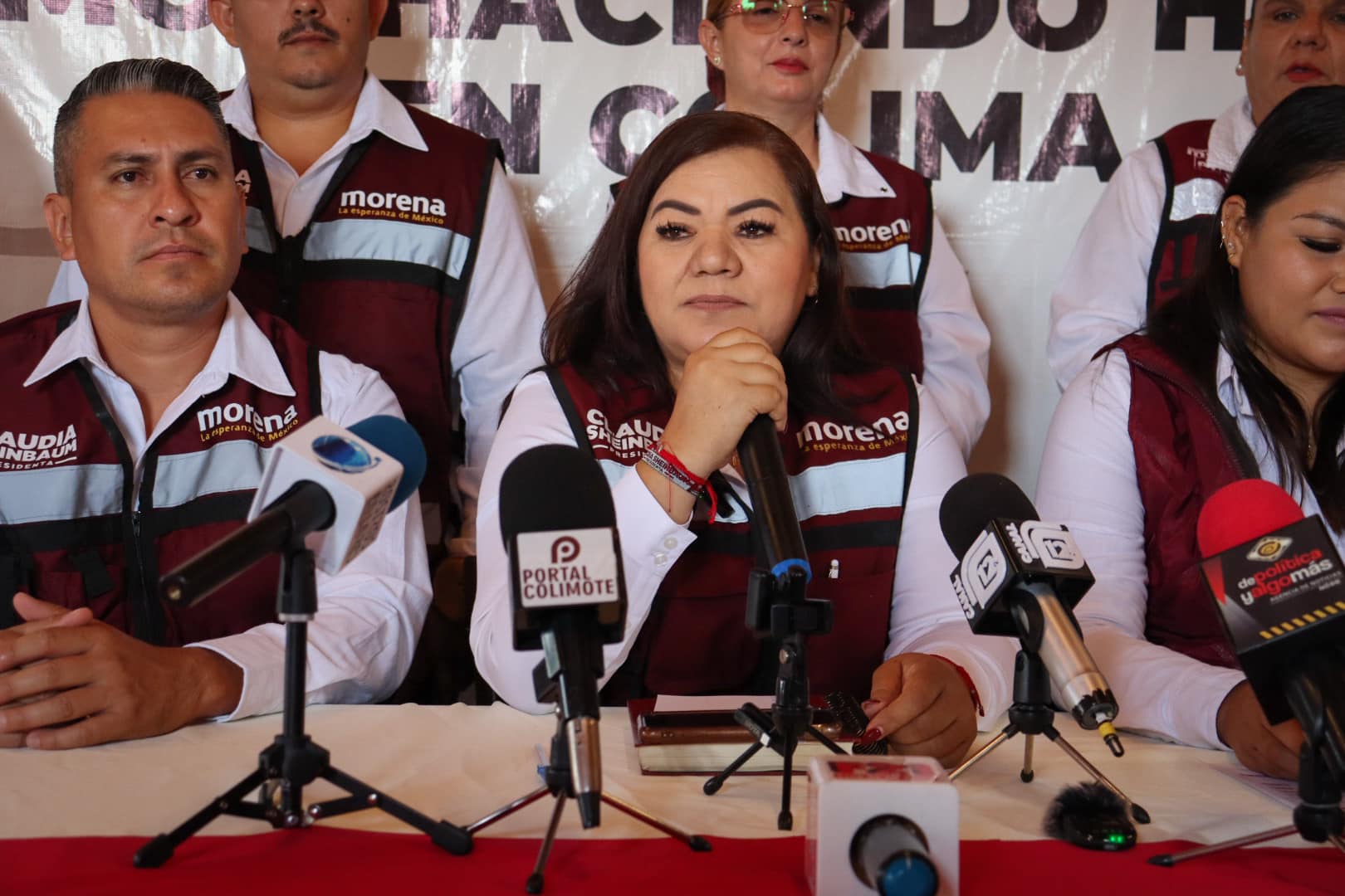 La candidata de la coalición “Sigamos Haciendo Historia” a la Alcaldía de Cuauhtémoc, Guadalupe Solís Ramírez.
