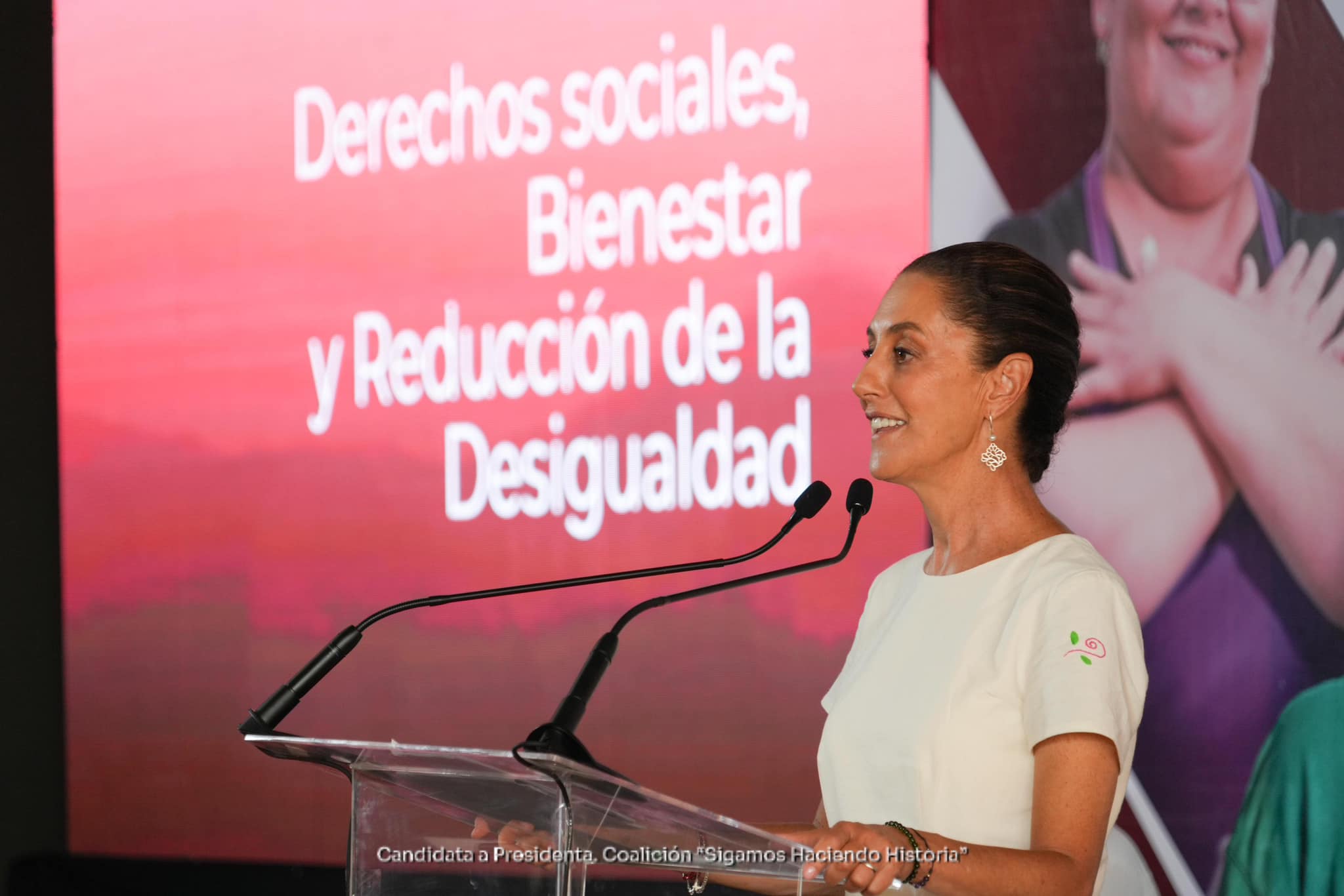 Claudia Sheinbaum, candidata a la Presidencia por la coalición “Sigamos Haciendo Historia”.