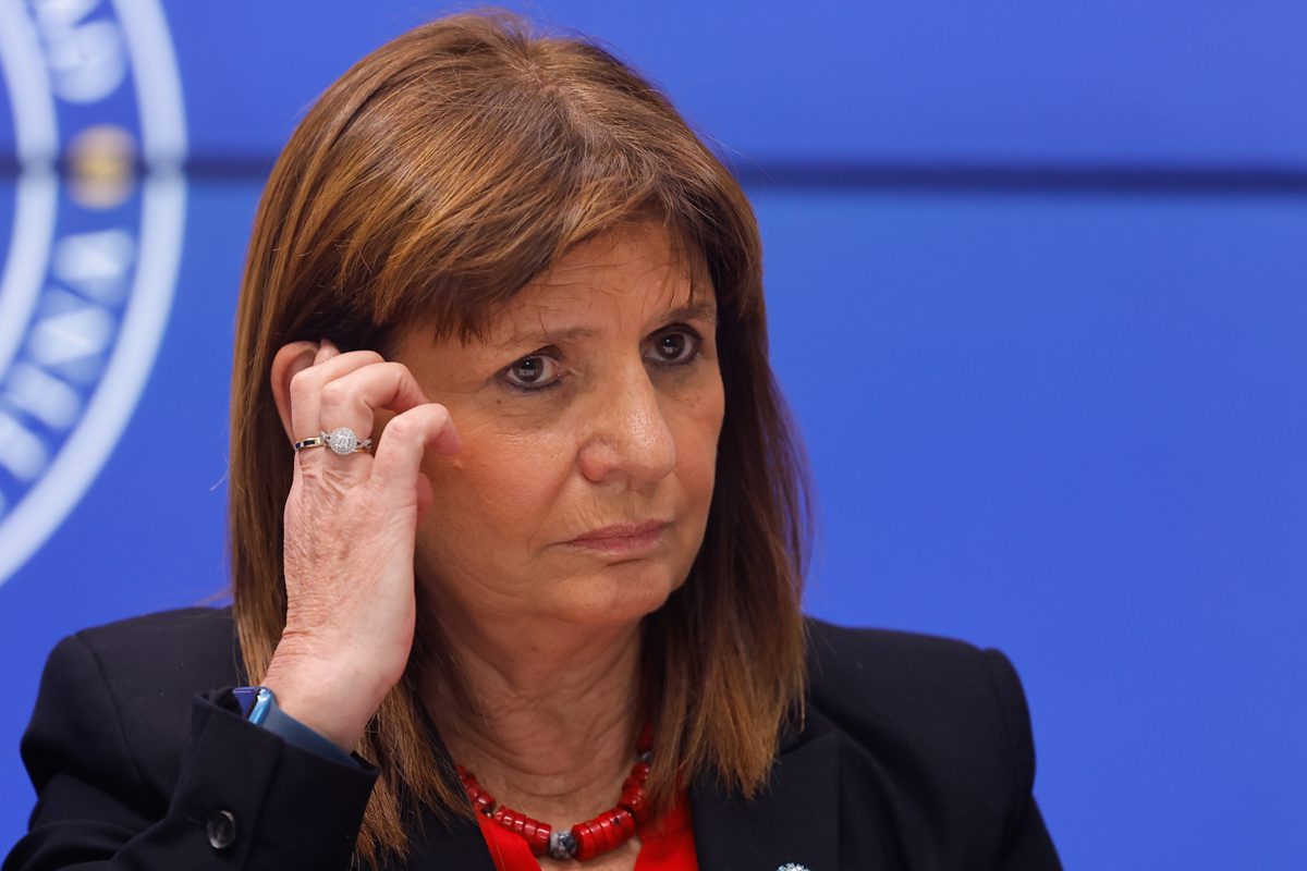 La ministra argentina de Seguridad, Patricia Bullrich, en una fotografía de archivo. EFE/ Juan Ignacio Roncoroni