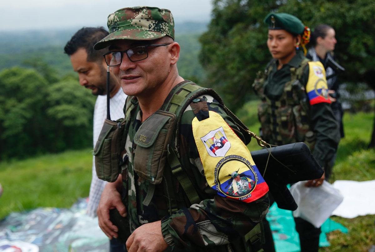 Fotografía de archivo de alias “Iván Mordisco”, el supuesto líder del Estado Mayor Central (EMC) de las disidencias de las FARC. EFE/Ernesto Guzmán