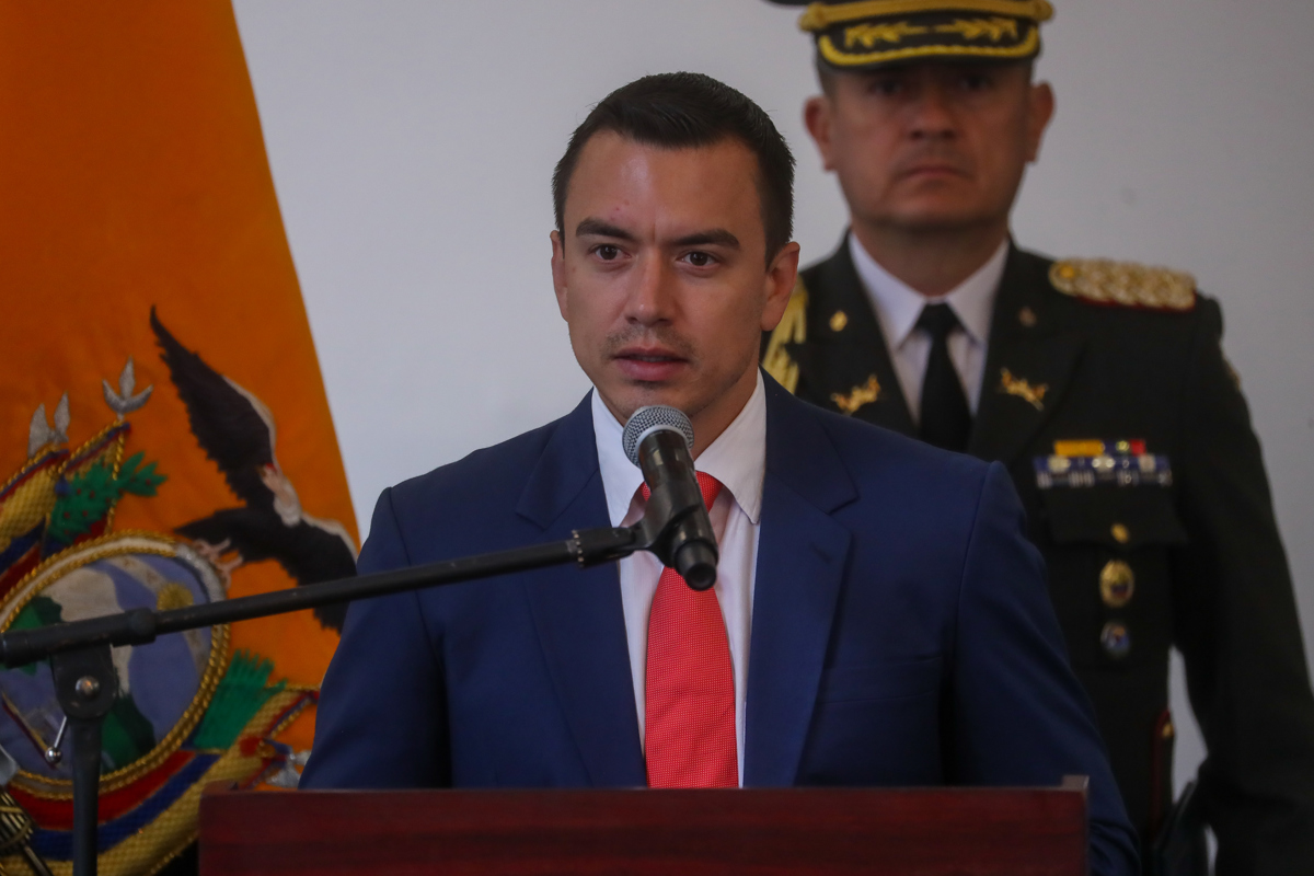 El presidente de Ecuador, Daniel Noboa, en una fotografía de archivo. EFE/ José Jácome