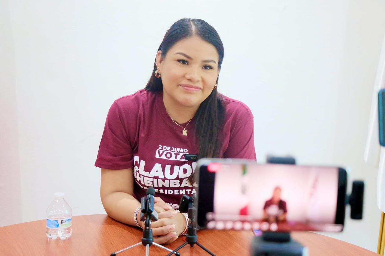 Dulce Huerta, presidenta del Comité Ejecutivo Estatal de Morena Colima.