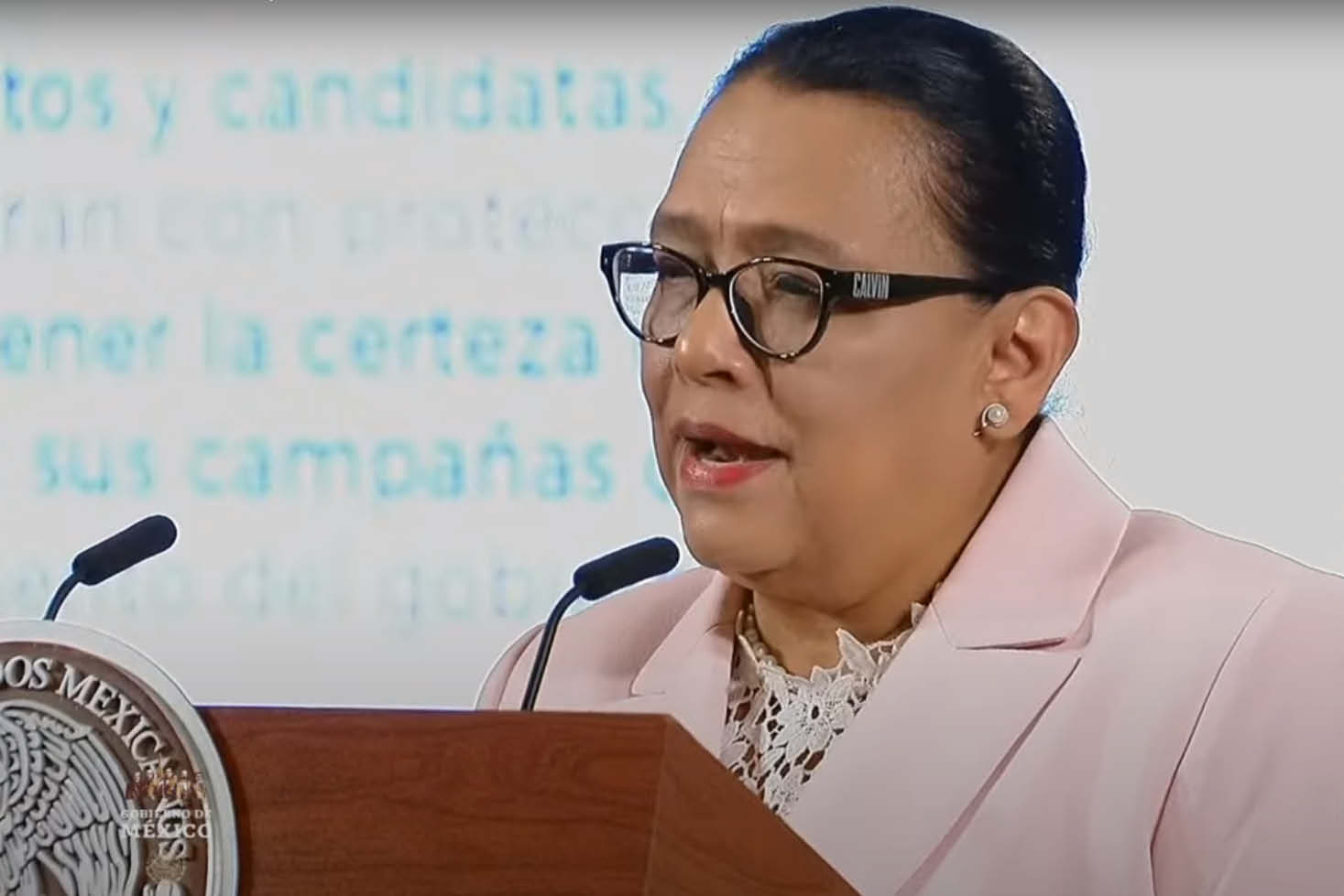 La titular de la Secretaría de Seguridad y Protección Ciudadana (SSPC), Rosa Icela Rodríguez.