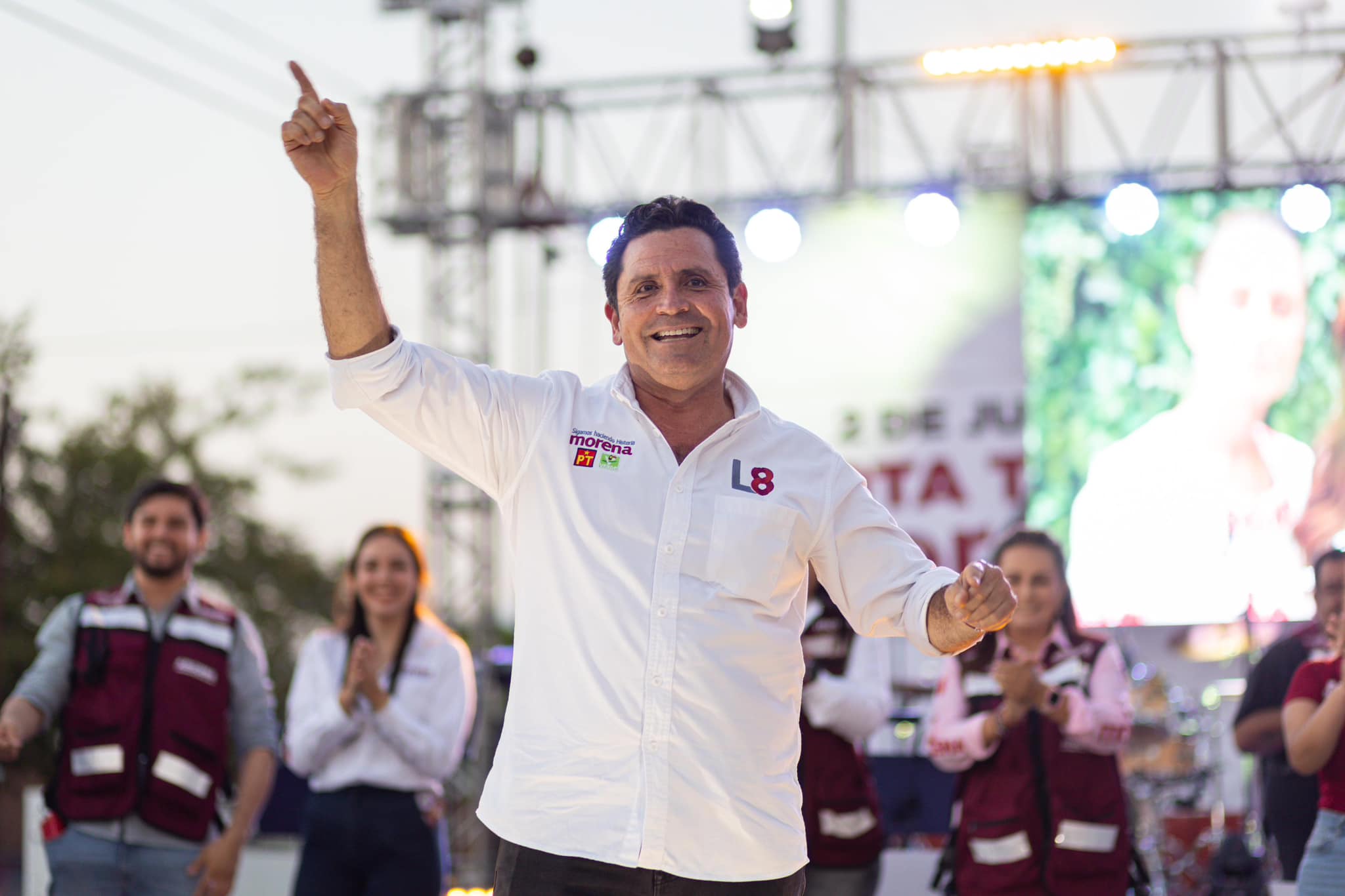 El candidato de la Coalición “Sigamos Haciendo Historia en México” a diputado por el Distrito Electoral Federal 01, Leoncio Morán.