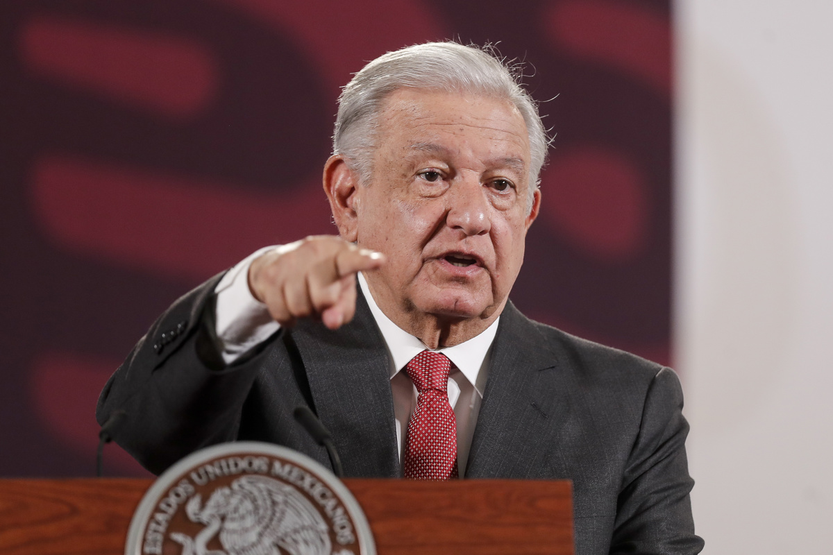 El presidente de México, Andrés Manuel López Obrador, participa en la conferencia matutina en Palacio Nacional, de la Ciudad de México (México). Imagen de archivo. EFE/ Isaac Esquivel