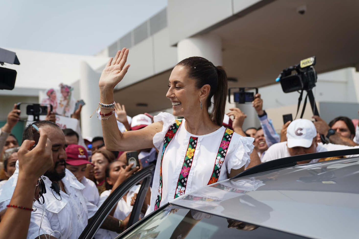 La candidata presidencial oficialista, Claudia Sheinbaum.