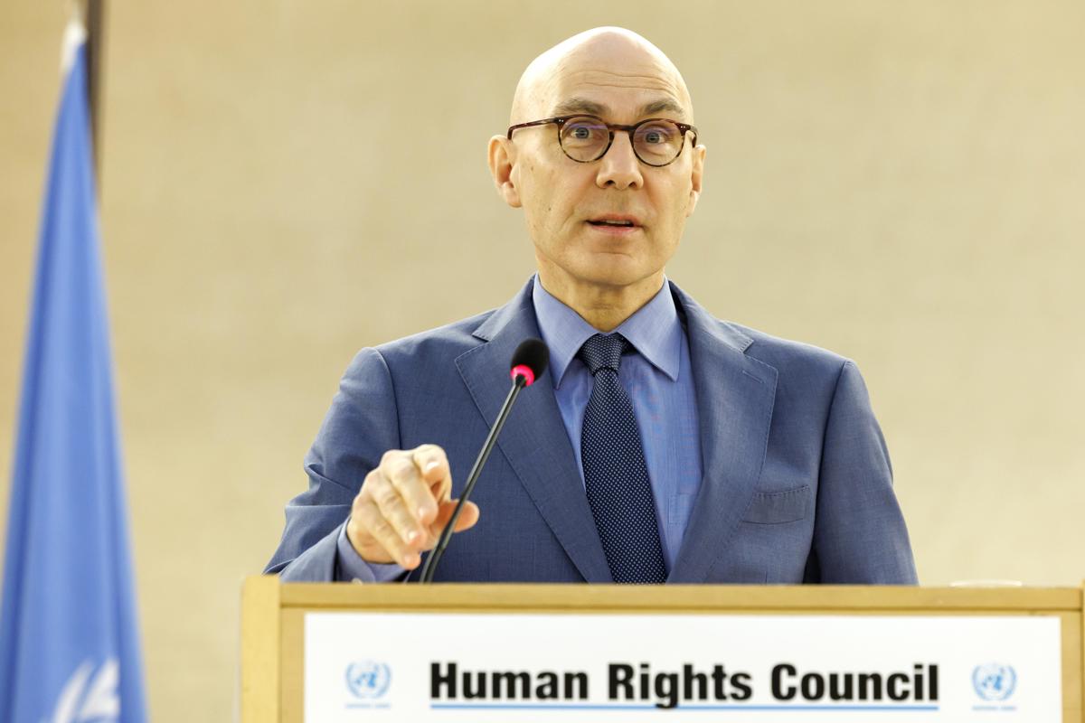 Foto de archivo del alto comisionado de la ONU para los Derechos Humanos, Volker Türk, quien dijo que 2023 fue un año “devastador” para el periodismo. EFE/Salvatore Di Nolfi