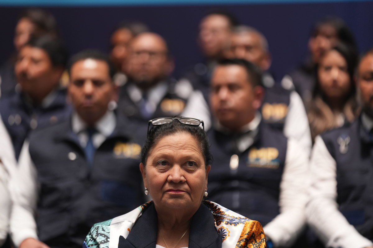 Fotografía de archivo en donde se ve a la fiscal general de Guatemala, Consuelo Porras Argueta, mientras asiste a una conferencia de prensa en Ciudad de Guatemala (Guatemala). EFE/Oliver de Ros