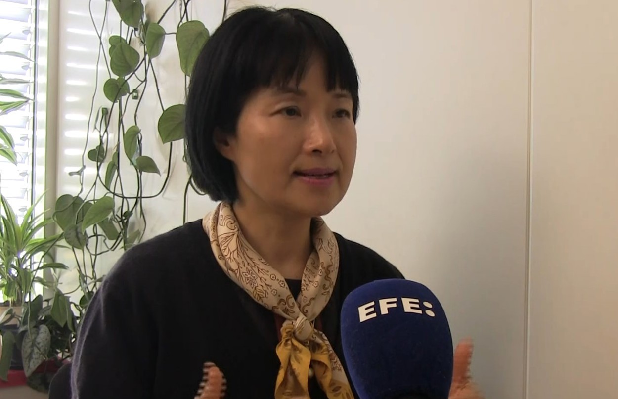 Imagen de captura de vídeo de Zhang Wenqing, quien desde hace 12 años dirige el programa de prevención global de la gripe de la OMS. EFE