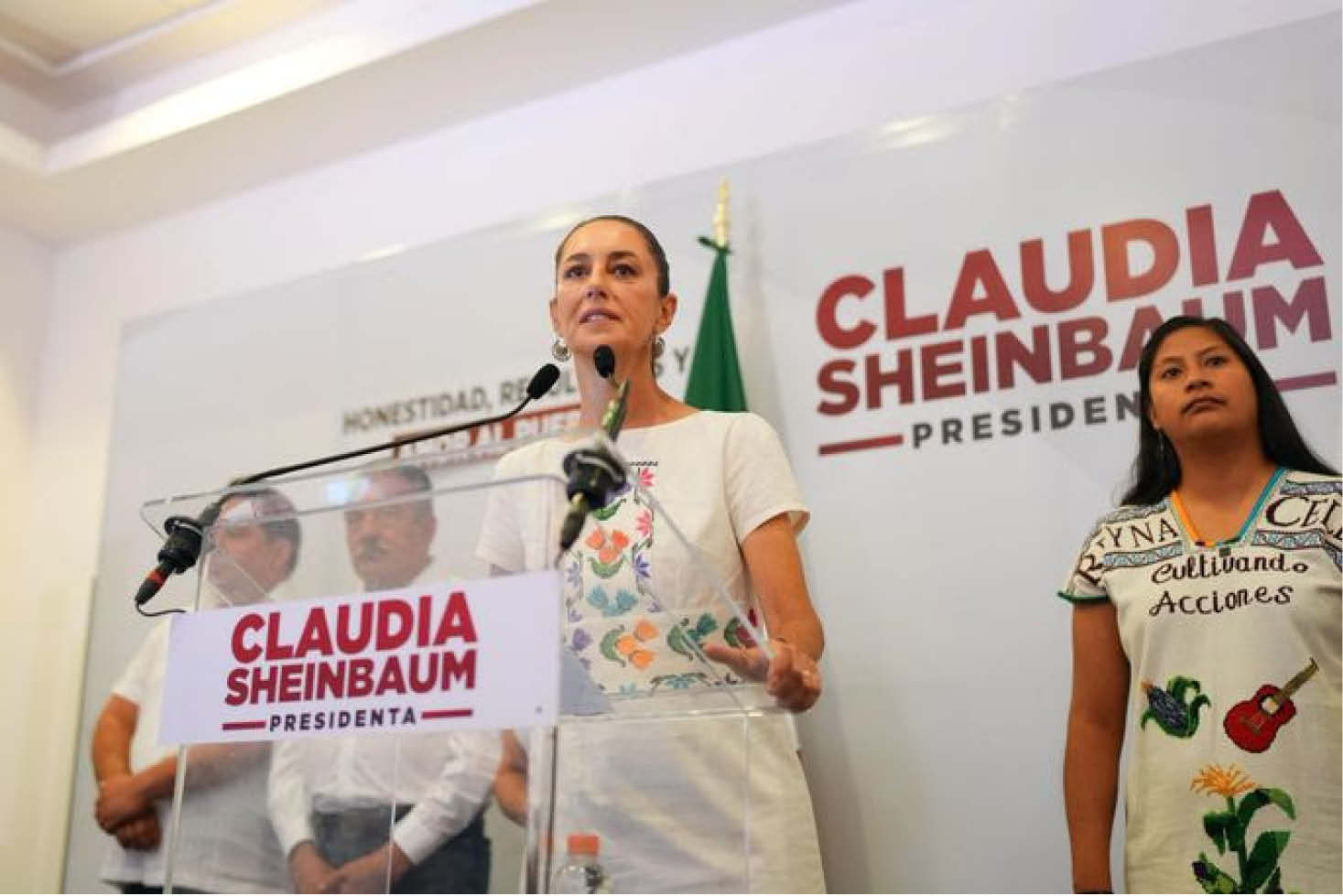 La candidata presidencial del oficialismo, Claudia Sheinbaum.