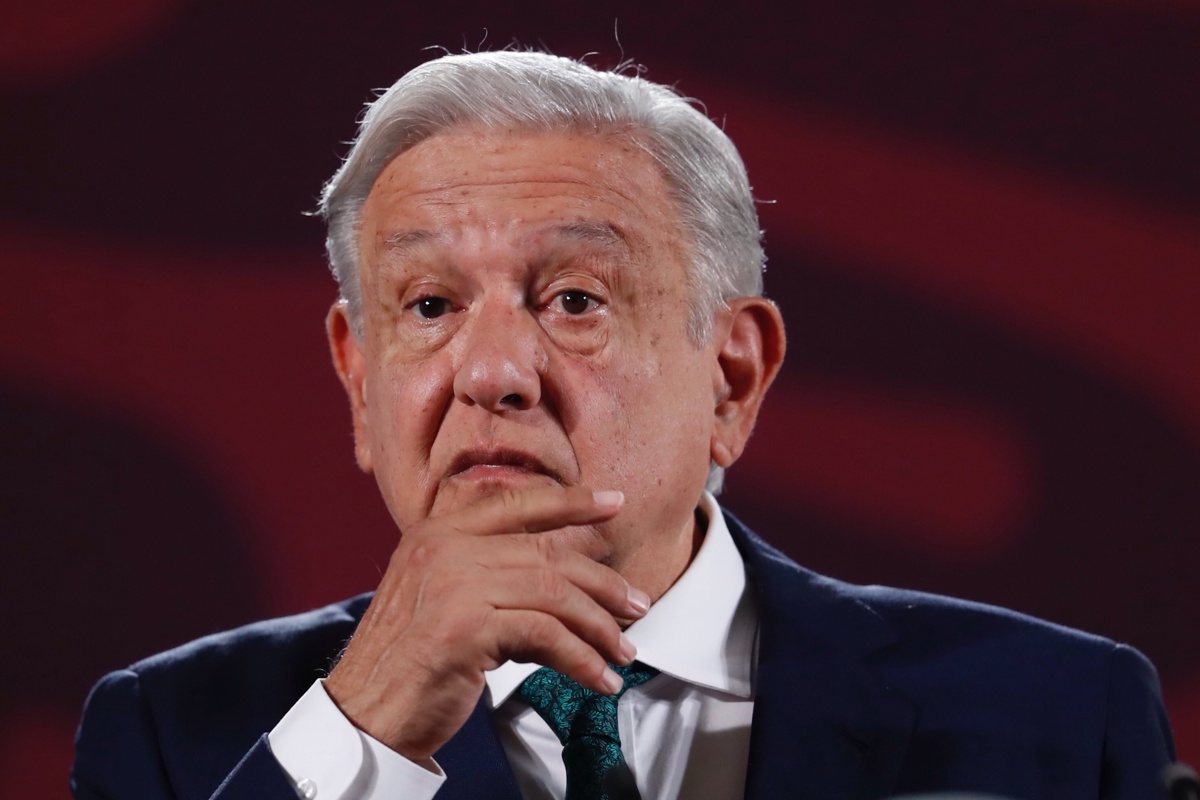 El Presidente de México, Andrés Manuel López Obrador, participa durante una rueda de prensa matutina en Palacio Nacional en la Ciudad de México (México). EFE/Sáshenka Gutiérrez